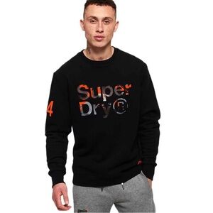 Superdry Men's Skate Luxe Box Fit Appliqué Crew Sweatshirt L